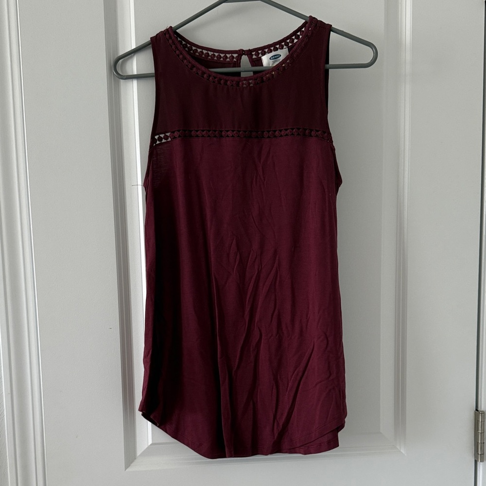 Old Navy Deep Red Tank Top